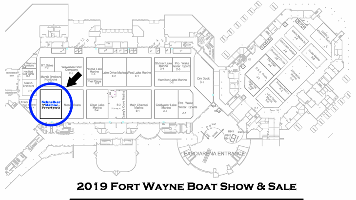 Fort Wayne Boat Show Map